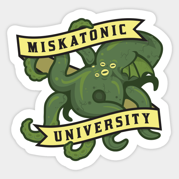 Miskatonic University Sticker by Pufahl